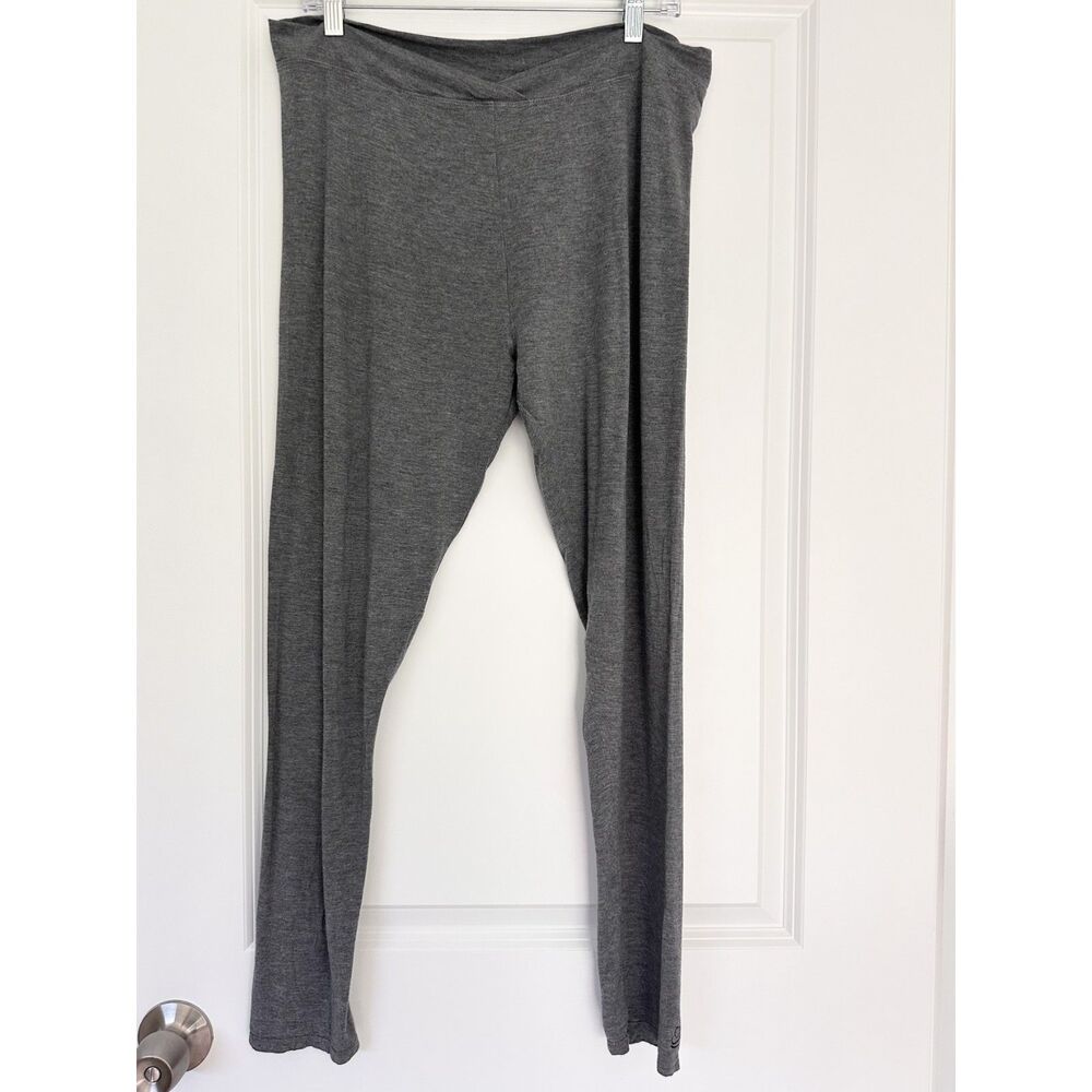 Cuddl Duds Softwear Leggings Women XL Gray Modal Stretch Lounge Layering